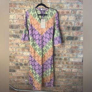 Devotion Twins patterned caftan dress, size S, never been worn